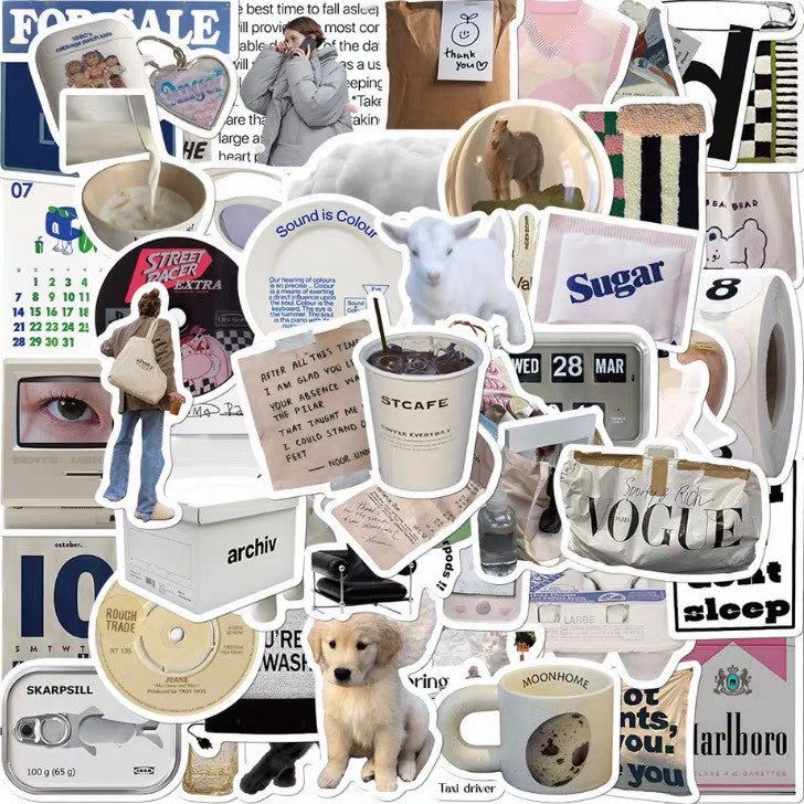 Aesthetic Sticker Pack (50–60 pcs)