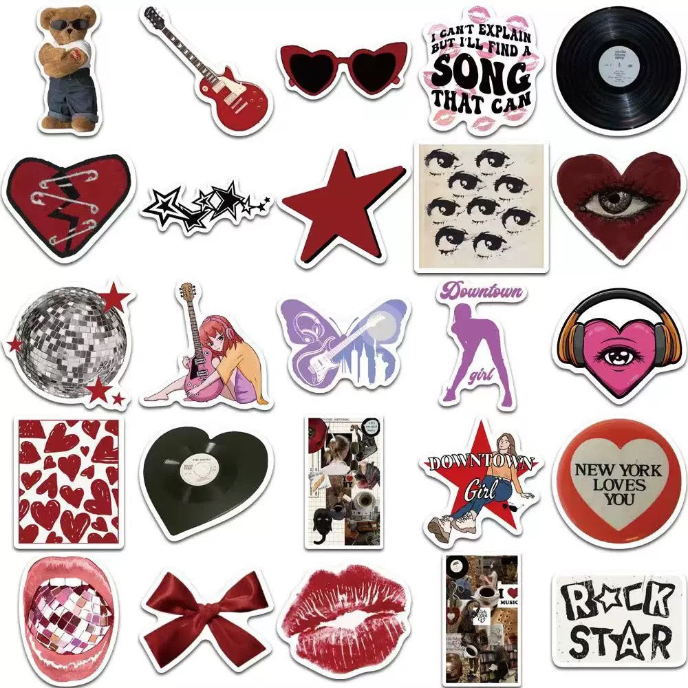 Vintage Y2K Aesthetic Sticker Pack (50pcs)
