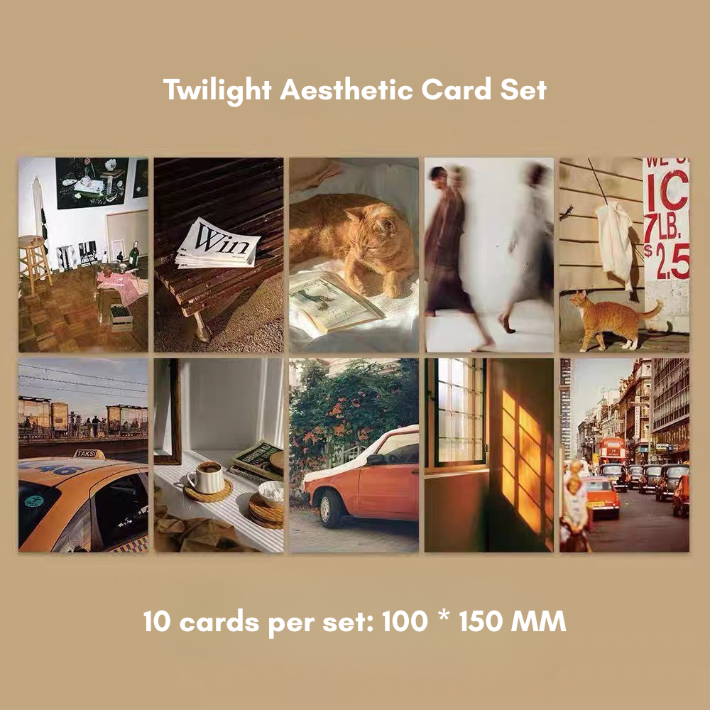 Aesthetic Sunset Photo Wall Cards (10pcs Set) 2 Styles