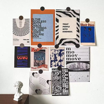 Vintage Collage Wall Art Cards (15pcs Set)