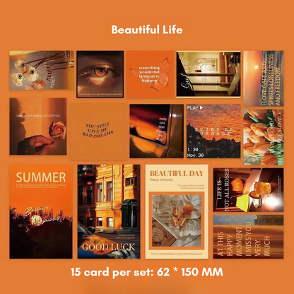Aesthetic Wall Card Set (15pcs) 6 Styles