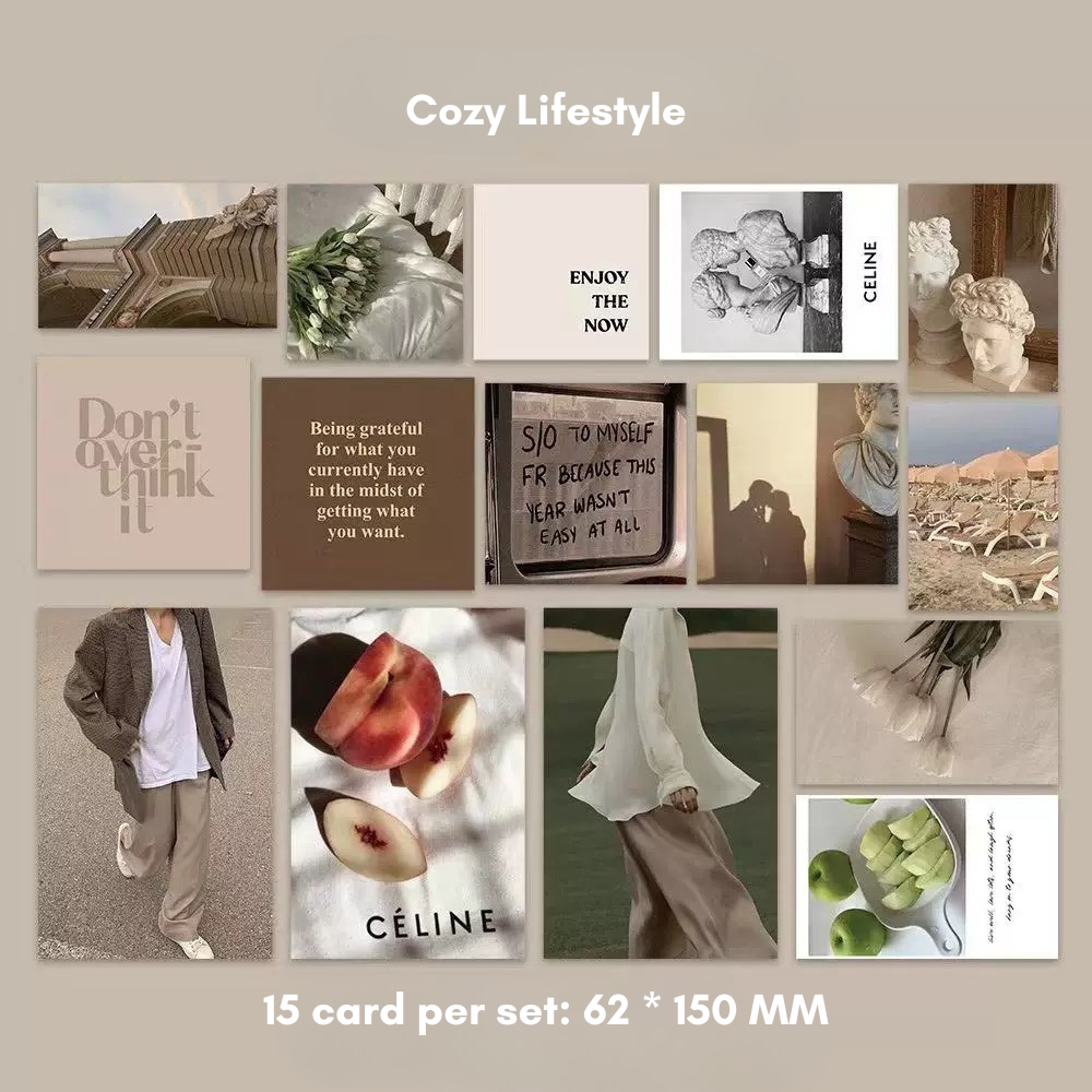 Aesthetic Wall Card Set (15pcs) 6 Styles