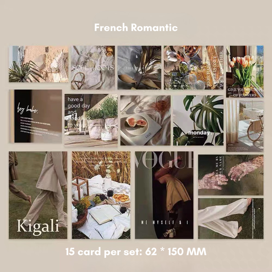 Aesthetic Wall Card Set (15pcs) 6 Styles