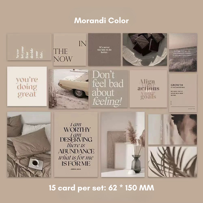 Aesthetic Wall Card Set (15pcs) 6 Styles