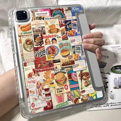 Vintage American Food Sticker Pack (50pcs)