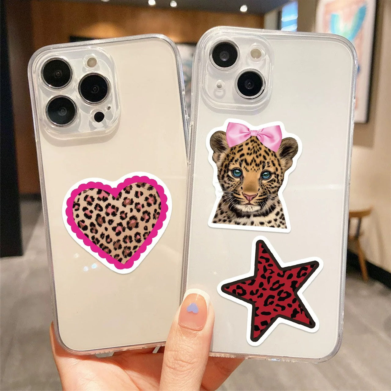 Leopard Aesthetic Girl Sticker Pack (50pcs)
