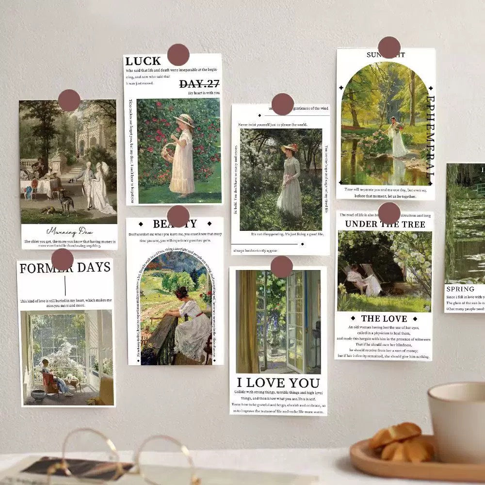 Enchanted Garden Aesthetic Wall Card Set (10pcs)